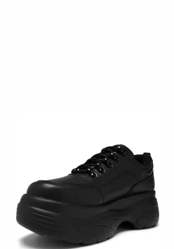 Koi Footwear Platforms|Sneakers*Jennie Striker Chunky Bubble Trainers - Black