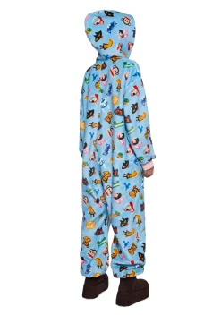 Dolls Kill x Paul Frank Lingerie*Joyous Daydream Fleece Onesie