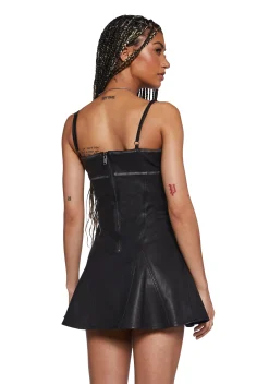 Generation Kiss Dresses|Mini Dresses*Julia Vegan Leather Mini Dress