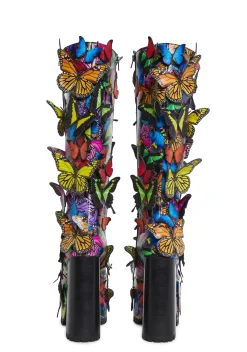 Club Exx Boots|Platforms*Kaleidoscope Vision Platform Boots