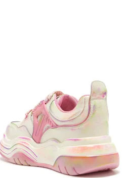 Koi Footwear Platforms|Sneakers*Kaleidoscopic Platform Trainers - Rainbow