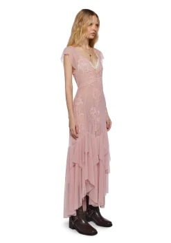 Current Mood Dresses|Plus*Karmic Commotion Midi Dress - Pink