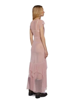 Current Mood Dresses|Plus*Karmic Commotion Midi Dress - Pink