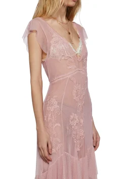 Current Mood Dresses|Plus*Karmic Commotion Midi Dress - Pink