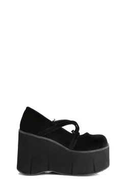 Demonia Platforms|Mary Janes*Kera-10 Platform Mary Janes