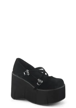 Demonia Platforms|Mary Janes*Kera-10 Platform Mary Janes