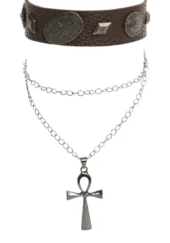x_ATVT Jewelry*Key Of Life Layered Necklace