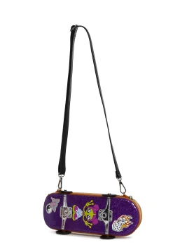 dELiA*s by Dolls Kill Bags*Kickflip Skateboard Crossbody Bag - Purple