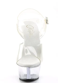 Pleaser Platforms|Heels*KISS-208 Clear Kiss Me Softly Platform Heels