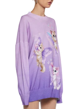 dELiA*s by Dolls Kill Tops|Plus*Kitty Fairyland Knit Sweater
