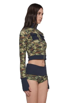 Generation Kiss Outerwear|Sweatshirts & Hoodies*Kristie Camo Zip Up Sweater