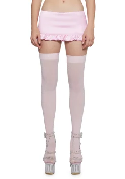 Sugar Thrillz Bottoms|Skirts*La Bella Vita Micro Skort - Light Pink