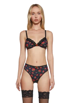 Sugar Thrillz Lingerie|Plus*La Bella Vita Satin Bra