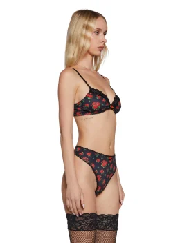 Sugar Thrillz Lingerie|Plus*La Bella Vita Satin Bra