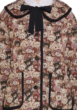 dELiA*s by Dolls Kill Outerwear|Plus*Lady Love Convertible Collared Coat - Teddy Bear