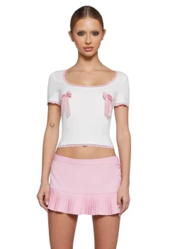 Sugar Thrillz Tops|Plus*Ladylike Manner Baby Tee