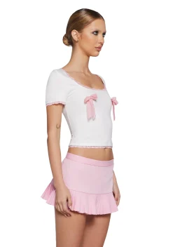 Sugar Thrillz Tops|Plus*Ladylike Manner Baby Tee
