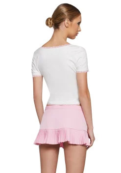 Sugar Thrillz Tops|Plus*Ladylike Manner Baby Tee