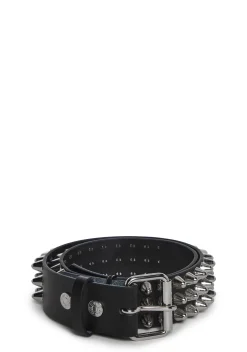 Funk Plus Belts & Harnesses*Large Conical Studded Waist Belt - Black