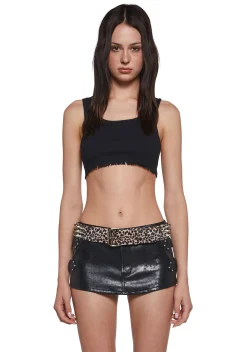 Funk Plus Belts & Harnesses*Large Conical Studded Waist Belt - Leopard