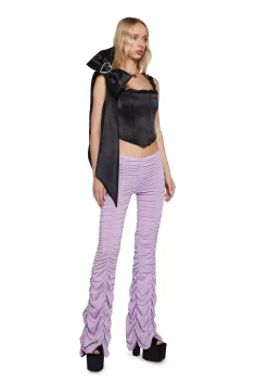 Sugar Thrillz Bottoms|Pants*Lasso Babe Flare Pants - Lavender