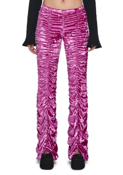 Sugar Thrillz Bottoms|Pants*Lasso Babe Flare Pants - Velour