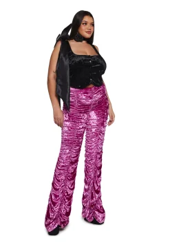 Sugar Thrillz Bottoms|Pants*Lasso Babe Flare Pants - Velour