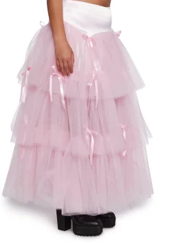 Sugar Thrillz Bottoms|Skirts*Late To The Ball Tulle Maxi Skirt