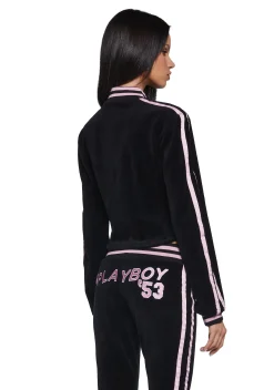 Playboy by Dolls Kill Bottoms|Pants*Leisurely Yours Velour Track Pants