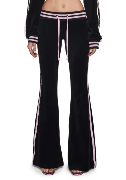 Playboy by Dolls Kill Bottoms|Pants*Leisurely Yours Velour Track Pants