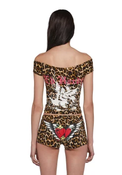 Ed Hardy Bottoms|Shorts*Leopard Booty Shorts