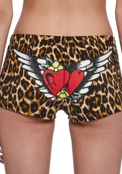 Ed Hardy Bottoms|Shorts*Leopard Booty Shorts