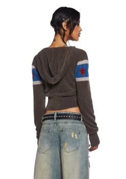 Current Mood Sweatshirts & Hoodies|Tops*Let’s Ditch Fuzzy Hoodie