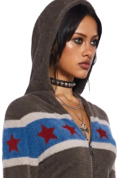 Current Mood Sweatshirts & Hoodies|Tops*Let’s Ditch Fuzzy Hoodie