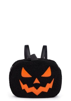 Trickz N' Treatz Bags*Let's Get Lit Pumpkin Backpack - Black