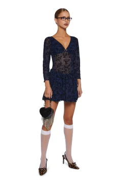 x_Sky to Moon Dresses|Mini Dresses*Letters Never Sent Mini Dress - Dark Blue