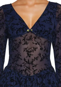 x_Sky to Moon Dresses|Mini Dresses*Letters Never Sent Mini Dress - Dark Blue