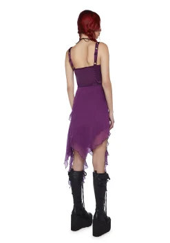 Current Mood Dresses*Life's No Fairytale Midi Dress - Purple