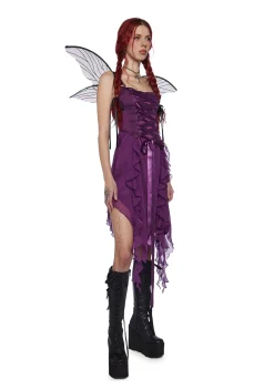 Current Mood Dresses*Life's No Fairytale Midi Dress - Purple