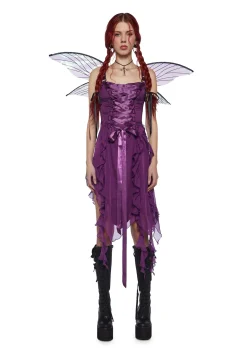 Current Mood Dresses*Life's No Fairytale Midi Dress - Purple