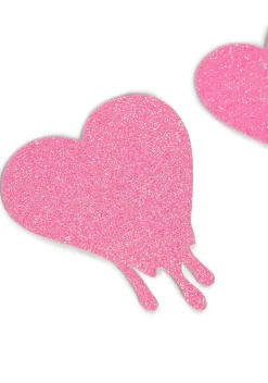 Neva Nude Beauty*Light Pink Glitter Melty Heart Pasties