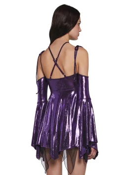 Club Exx Dresses|Mini Dresses*Lightning In A Bottle Mini Dress - Purple