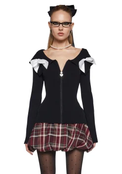 Sugar Thrillz Tops|Plus*Like A Holiday Knit Cardigan