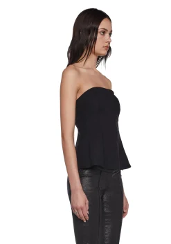 x_Blue Blush Tops*Lip Gloss Envy Open Back Top