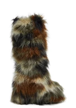 Current Mood Boots*Liquid Rhythm Faux Fur Boots - Camo