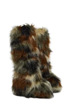 Current Mood Boots*Liquid Rhythm Faux Fur Boots - Camo