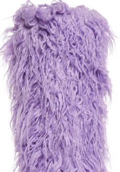 Club Exx Boots*Liquid Rhythm Faux Fur Boots - Purple
