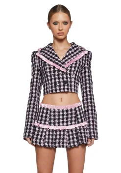Sugar Thrillz Outerwear*Literal Babe Tweed Blazer