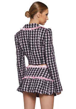 Sugar Thrillz Outerwear*Literal Babe Tweed Blazer