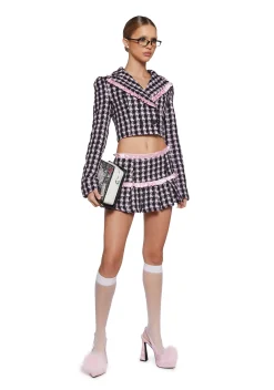 Sugar Thrillz Bottoms|Skirts*Literal Babe Tweed Mini Skirt